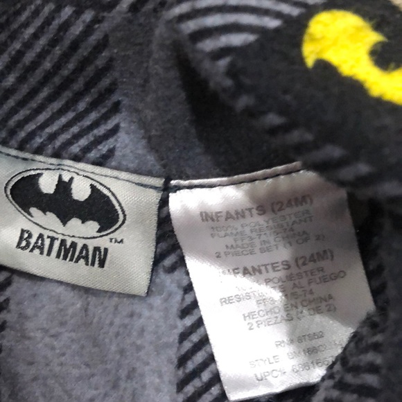 24M Batman flannel pajama set - Picture 3 of 4